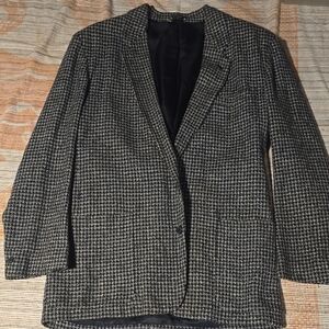 Claiborne Black and White Houndstooth Jacket